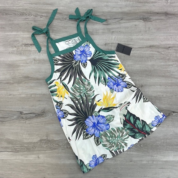 ☀️HURLEY☀️ PRINTED TIE DRESS COVER UP - Picture 2 of 11